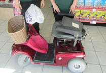 Mobility scooter left at Petersfield store