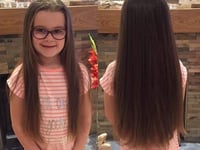 Amelie is a cut above as Clanfield youngster donates hair to wig-making charity
