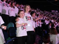 Liphook Junior School pupils sing at the O2 Arena