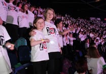 Liphook Junior School pupils sing at the O2 Arena