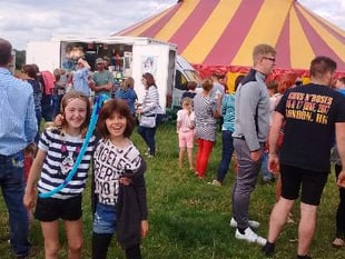 Jugglers, acrobats and clowns bring circus family fun to village