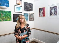 Hundreds of art lovers take the Buriton trail