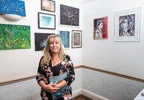 Hundreds of art lovers take the Buriton trail