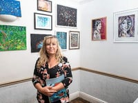Hundreds of art lovers take the Buriton trail