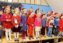 Christmas comes to the fair at Steep school