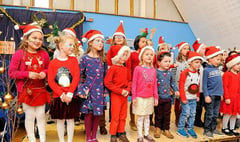 Christmas comes to the fair at Steep school