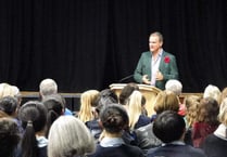 Hugh Bonneville tells Royal School pupils about an actor's life