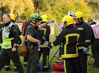 Hampshire fire and police officers in simulated terror attack in Bordon