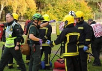 Hampshire fire and police officers in simulated terror attack in Bordon