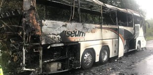 Coach fire led to A3 traffic delays