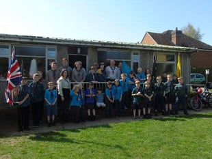 St George gathering for Sheet Scout Group