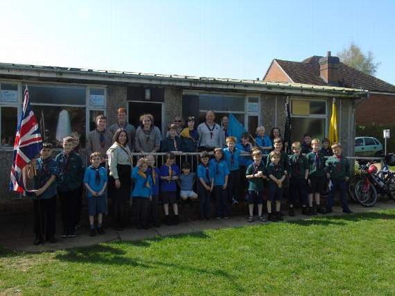 St George gathering for Sheet Scout Group