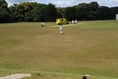 Scare as bowler hit on the head at Liphook