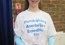 Azerbaijan-bound student sets out her stall at Liphook market