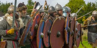 Saxons battle Danes at Butser Ancient Farm