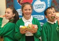 Pupils learn about healthy lunches