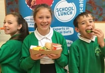 Pupils learn about healthy lunches