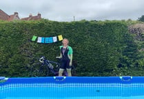 Garden triathlon raises money for NHS charity