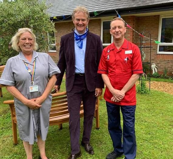 Downton star turns up to open nurses' garden
