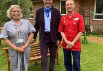 Downton star turns up to open nurses' garden