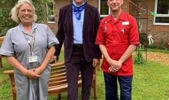 Downton star turns up to open nurses' garden