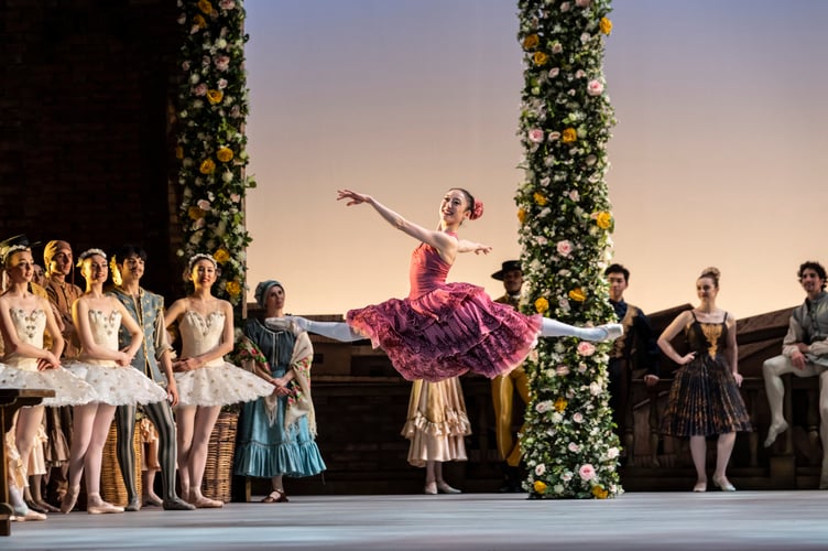 Don Quixote,                , â¢Choreography - Carlos Acosta after Marius Petipa, Production - Carlos Acosta, Set and Costume designs - Tim Hatley, â¢Video design - Nina Dunn, Lighting - Peter Mumford, Birmingham Royal Ballet, Southampton, Mayflower Theatre,2022, Credit: Johan Persson/