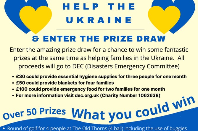 TWO RAFFLES and a silent auction launched by a teacher at St Edmund’s School in Hindhead in aid of the Disasters Emergency Committee (DEC) Ukraine appeal have become an overnight sensation – raising more than £2,500 within days of their launch and attracting donations from across the UK.
Jen Darrington, the LAMDA co-ordinator and form 3-5 drama teacher at St Edmund’s, enlisted the help of friends and local businesses to raise as much as they could to help those desperately in need in Ukraine. And she says she has been “overwhelmed by the generosity of time, items, expertise and above all, the human spirit”.
