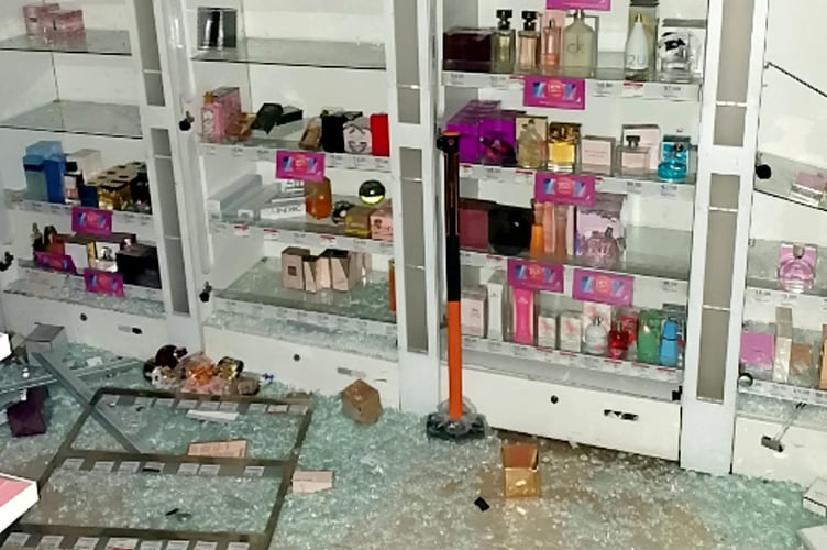Bogdan Florea - Chemists were badly damaged during the spate of burglaries. A burglar who targeted chemists for perfumes has been jailed for four and a half years. See SWNS story SWNNperfume. Bogdan Florea, 33, from Farnborough, Hampshire, committed a string of offences between July and September 2021. He was caught after his car was spotted near a break-in in Reading, Berkshire. On Monday at Guildford Crown Court, he was sentenced to 54 months jail after pleading guilty to burglary and possession of false ID. Two cars belonging to him were also ordered to be seized and destroyed.