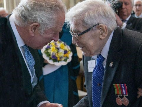 William ‘Sandy’ Sanderson was recognised by the Prince of Wales