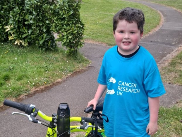 Six-year-old boy from Bordon cycling 100 miles for cancer charity