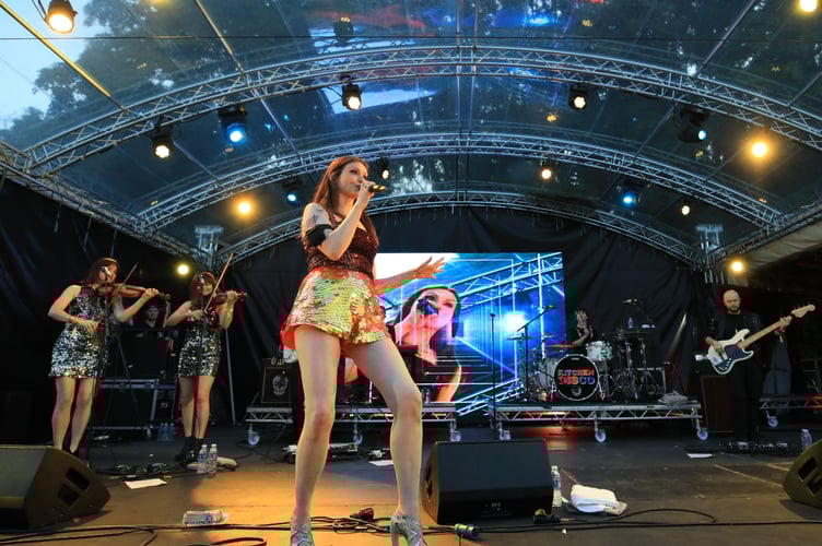 Sophie Ellis-Bextor performs at the Haslemere Fringe Festival. Photo by Nick Cansfield