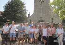 Buriton walkers mark anniversary