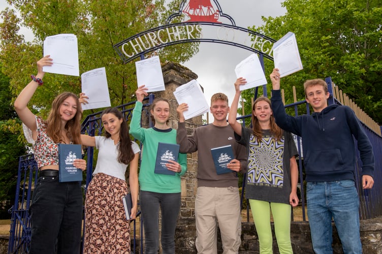 Churcher’s A-level students 2022