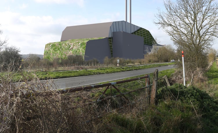 The proposed incinerator off the A31 in Alton.