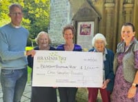 Bramshott Open Gardens cheques presented to charities