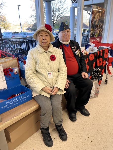 Poppy Appeal fundraisers David Lloyd and wife Kristina