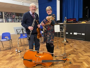 Puppy from Beech charity Dogs for Autism enjoys classical music 