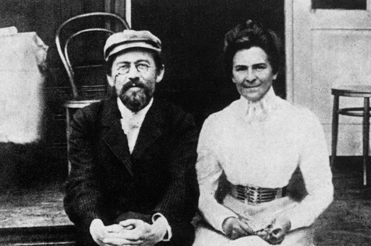 Anton Chekov and actress Olga Knipper 