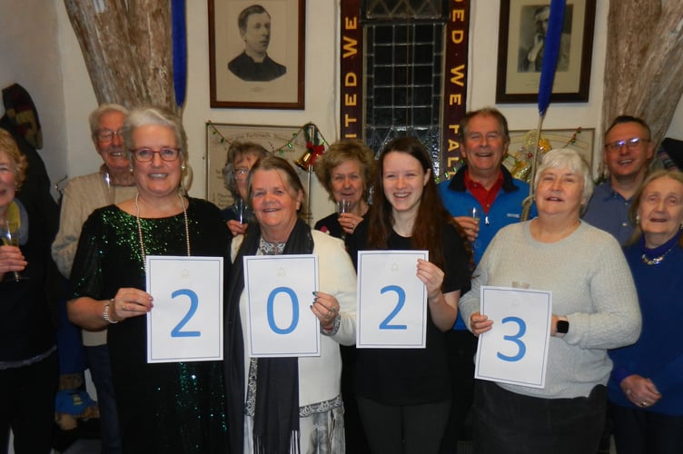 Petersfield bell ringers New years eve 2022