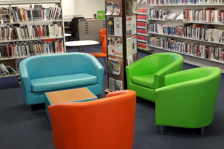 inside Petersfield Library 