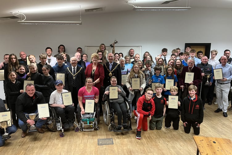 This year's Farnham Sports Awards winners