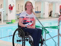Paralympian opens new school pool at Treloar's in Alton