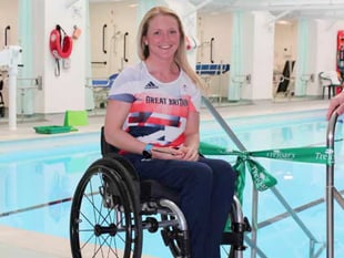 Paralympian opens new school pool at Treloar's in Alton