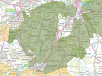Find out which parts of Waverley could be included in the Surrey Hills