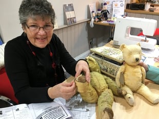 Poorly teddy one of many fixes at Fernhurst Hub's first Repair Café