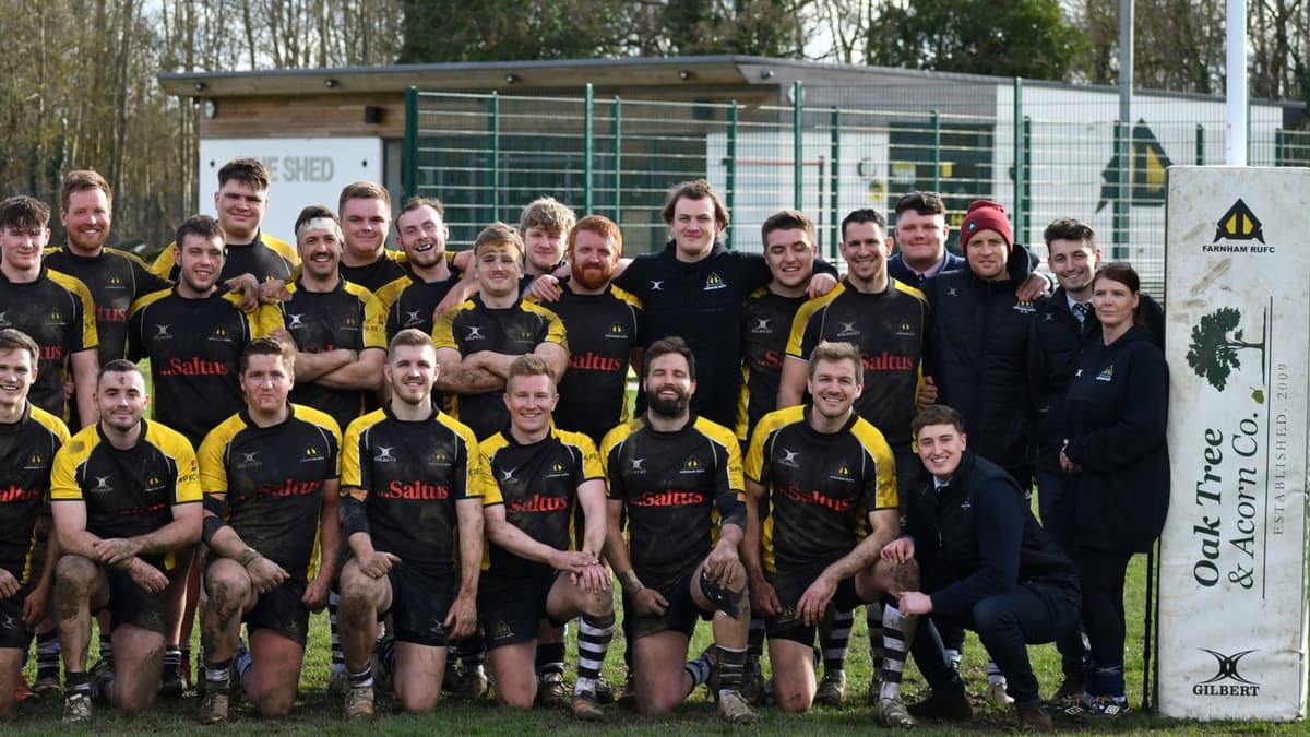 Farnham Rugby Club beat London Irish Wild Geese in Papa Johns Community
