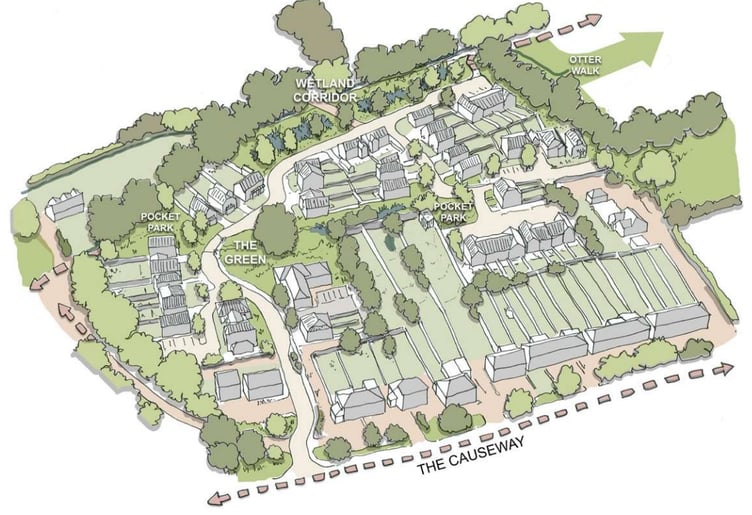 Thakeham Homes Ltd wants to build 55 homes on land between The Causeway and the southern end of Larcombe Road in Petersfield