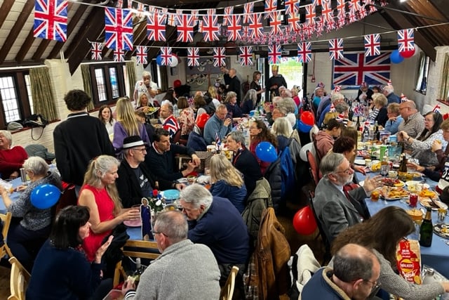 Coronation street party, Chawton Village Hall, May 6th 2023.