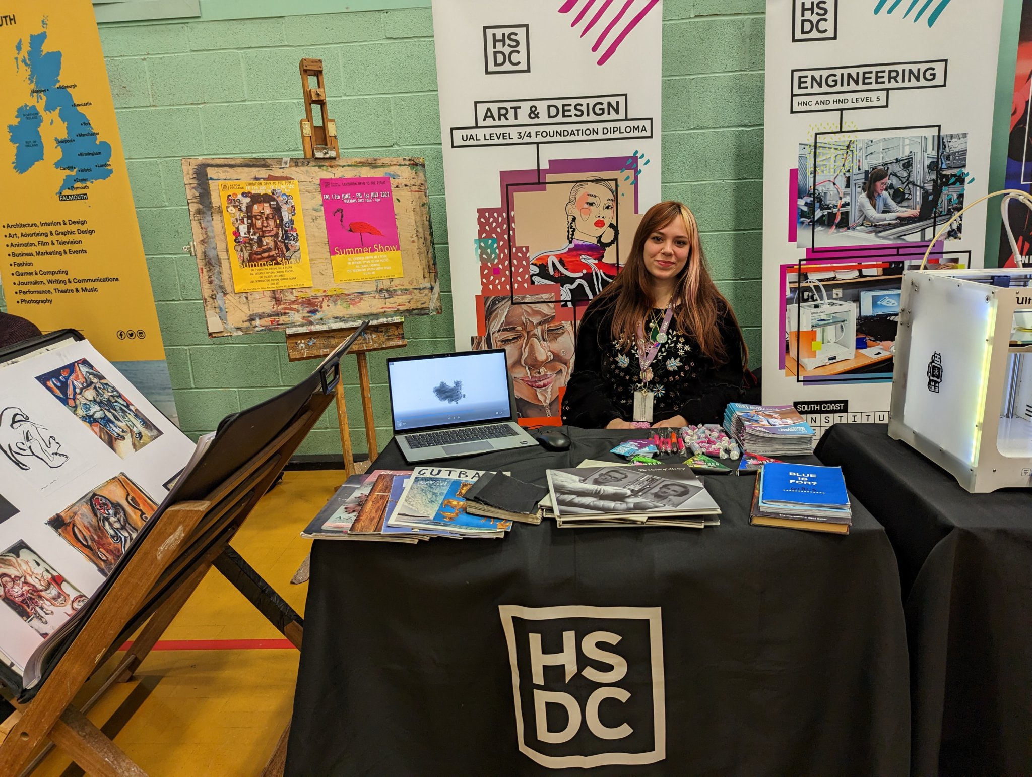 Art and design technician Billie Price exhibited at the annual fair