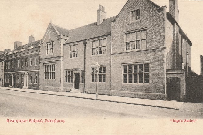 The Farnham Grammar School building in West Street, which housed boy pupils from the late-18th century until 1906